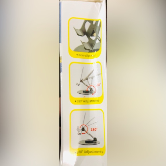 Craftsmanship Desktop Bracket Mobile Phone /Tablet Stand  gray. 4.7”-13”: - Picture 6 of 6